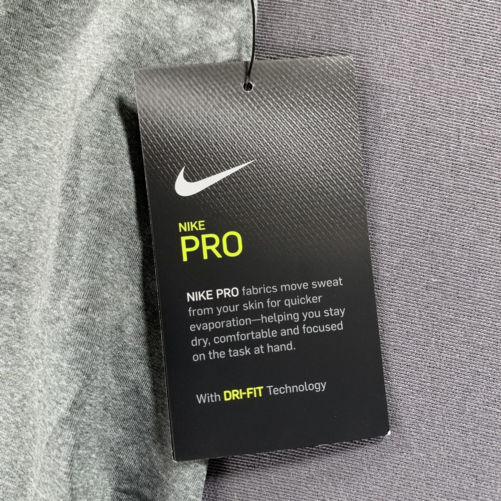 NEW Nike Pro Dri-FIT Pants Mens XL Gray Compression Training Leggings Base Layer - Picture 3 of 15